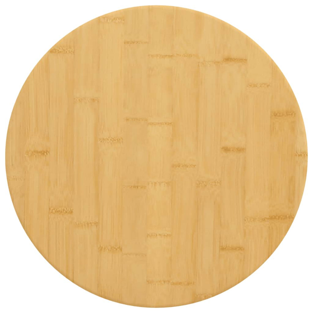 vidaXL Plateau de table Ø50x1,5 cm bambou