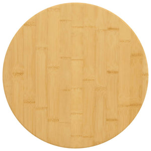 vidaXL Plateau de table Ø50x1,5 cm bambou