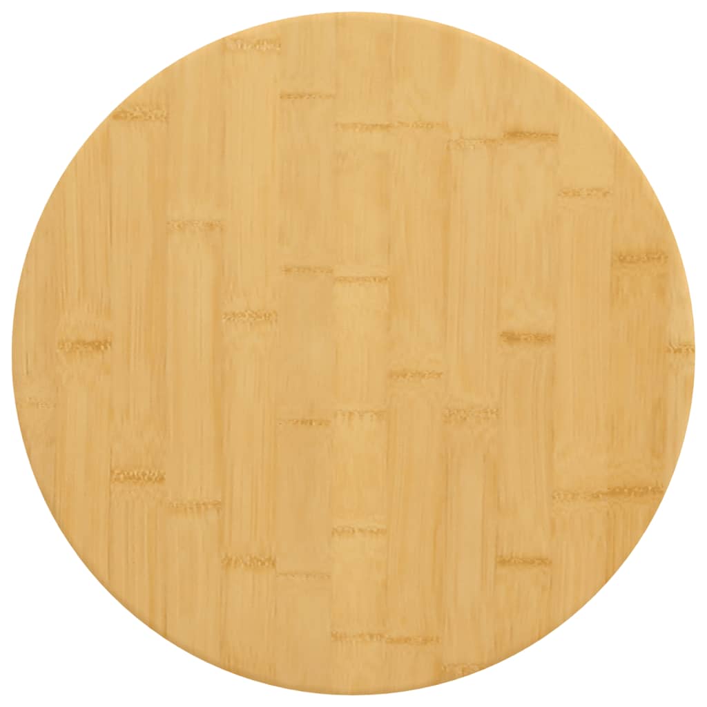 vidaXL Plateau de table Ø50x1,5 cm bambou