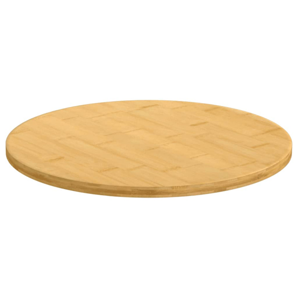 vidaXL Plateau de table Ø50x1,5 cm bambou