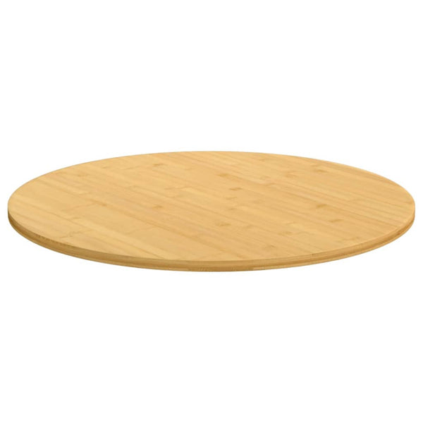 vidaXL Plateau de table Ø60x1,5 cm bambou