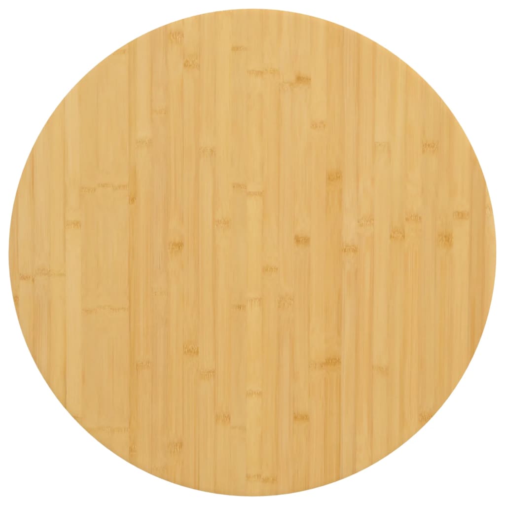 vidaXL Plateau de table Ø70x1,5 cm Bambou