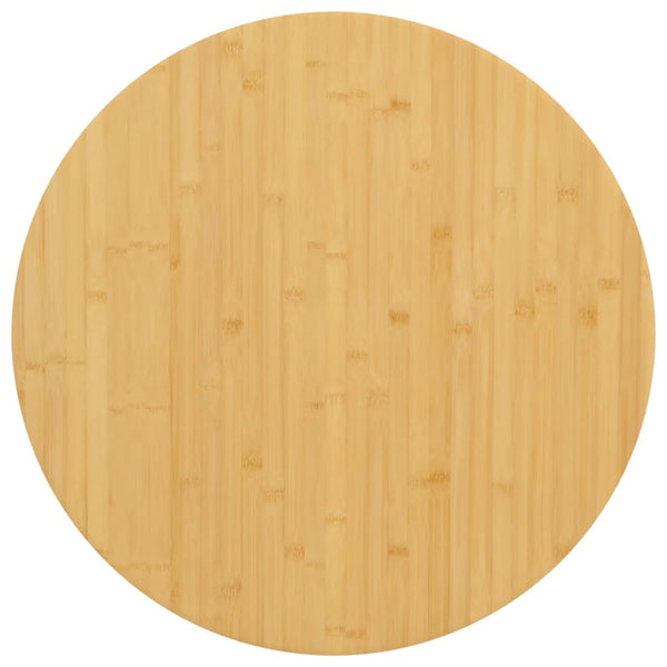vidaXL Plateau de table Ø70x1,5 cm Bambou