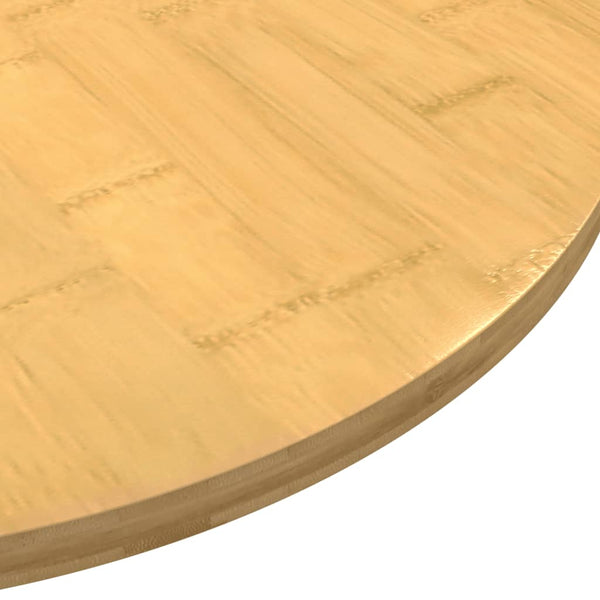 vidaXL Plateau de table Ø70x1,5 cm Bambou