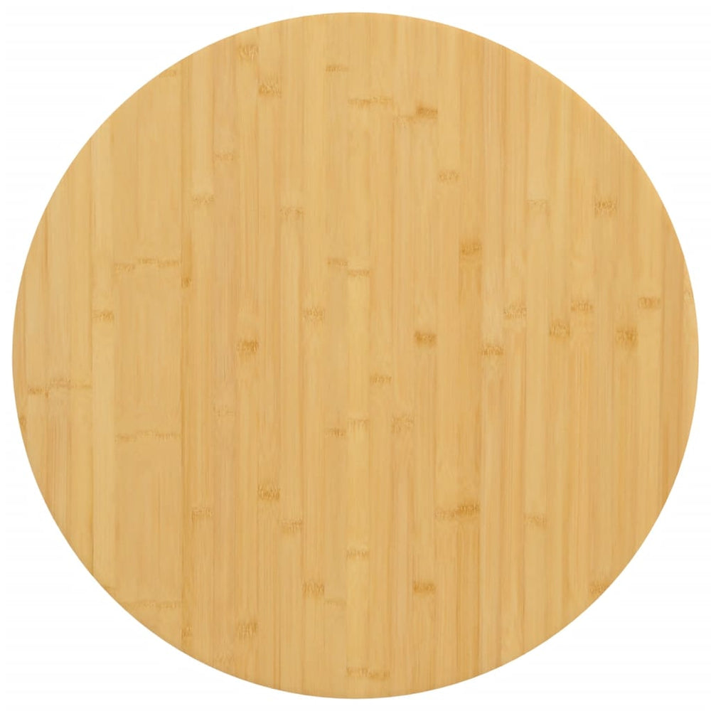 vidaXL Plateau de table Ø80x1,5 cm Bambou