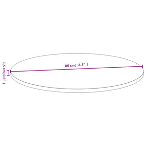 Bambus Tischplatte Ø80 cm