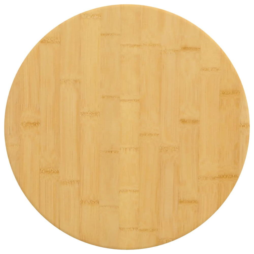 vidaXL Plateau de table Ø40x2,5 cm Bambou