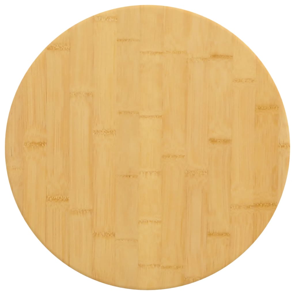 vidaXL Plateau de table Ø40x2,5 cm Bambou