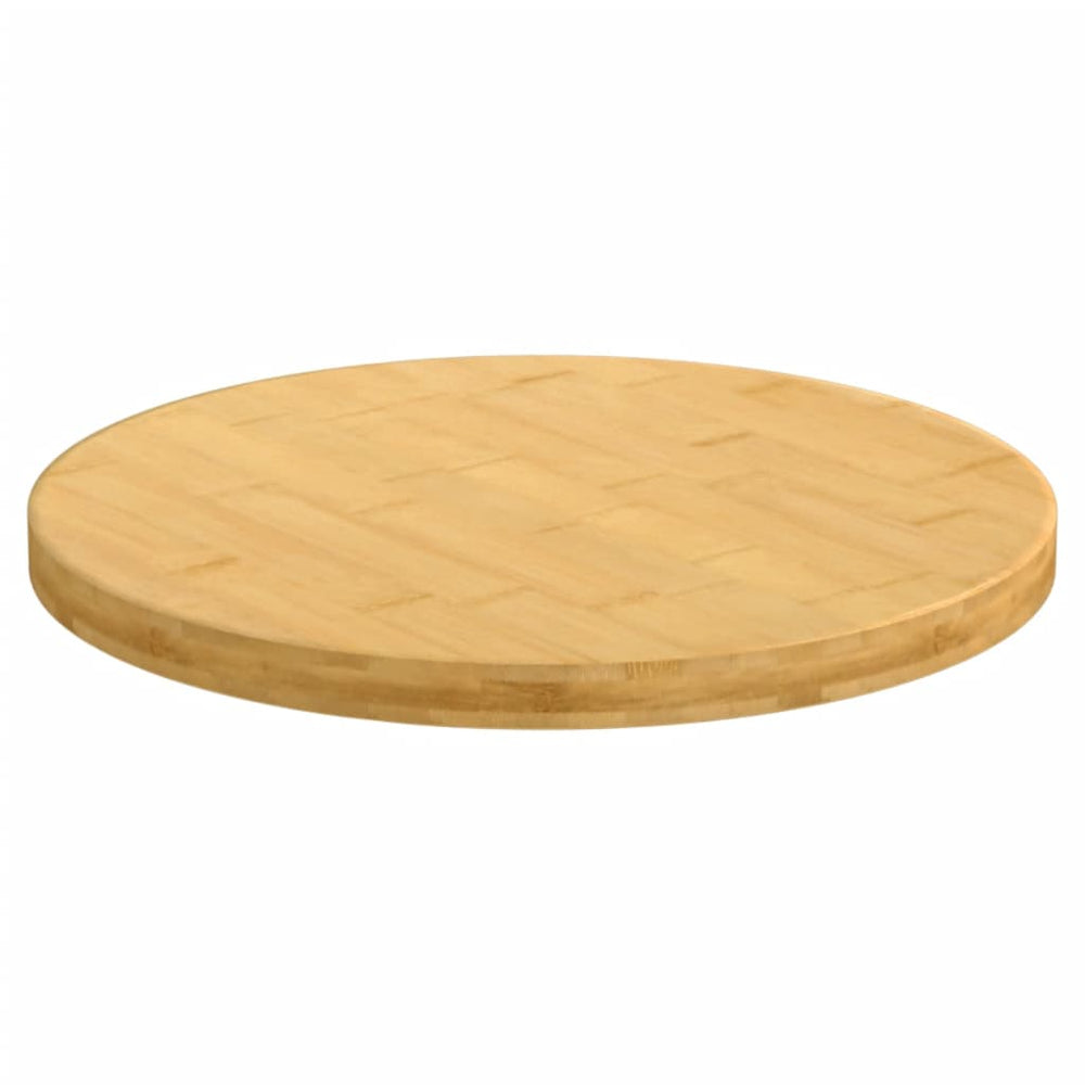 vidaXL Plateau de table Ø40x2,5 cm Bambou