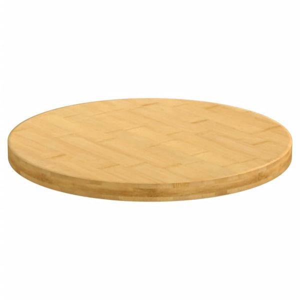vidaXL Plateau de table Ø40x2,5 cm Bambou