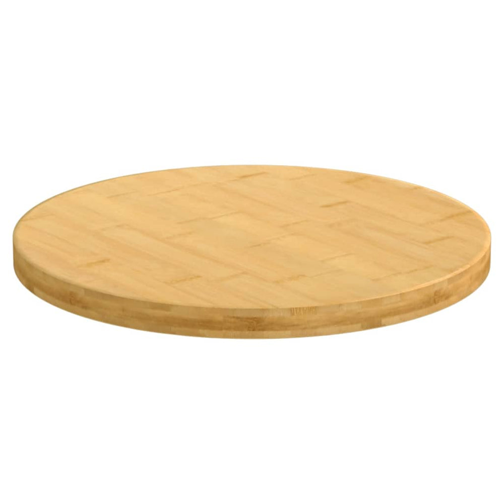 vidaXL Plateau de table Ø50x2,5 cm bambou