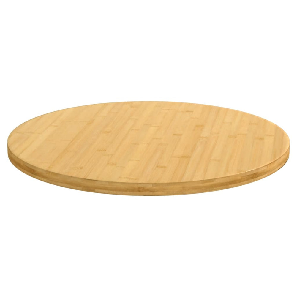 vidaXL Plateau de table Ø 60 x 2,5 cm Bambou