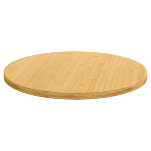 vidaXL Plateau de table Ø 60 x 2,5 cm Bambou