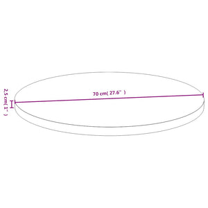 Bambus Tischplatte Ø70 cm