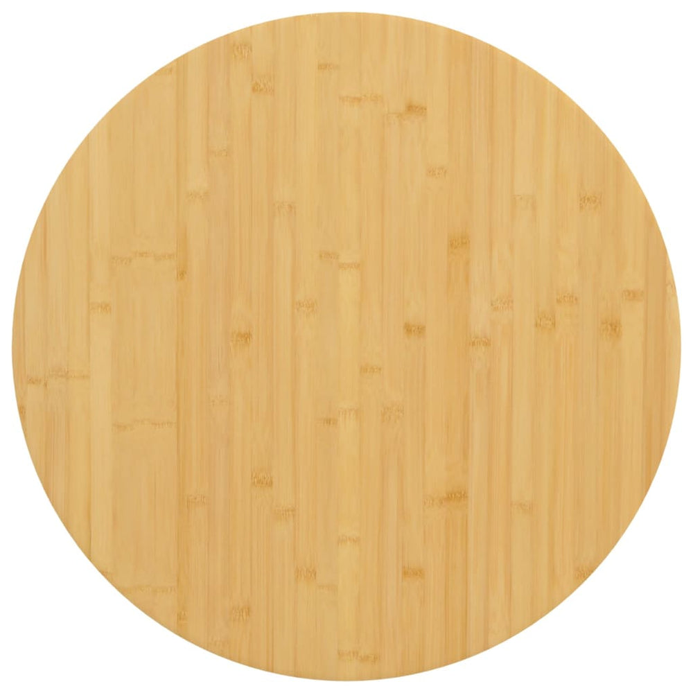 vidaXL Plateau de table Ø80x2,5 cm Bambou