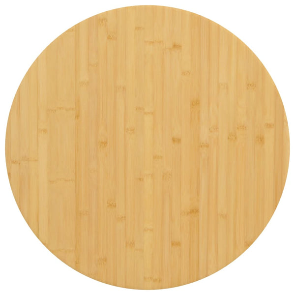 vidaXL Plateau de table Ø80x2,5 cm Bambou