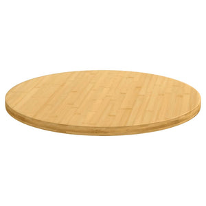 vidaXL Plateau de table Ø80x2,5 cm Bambou