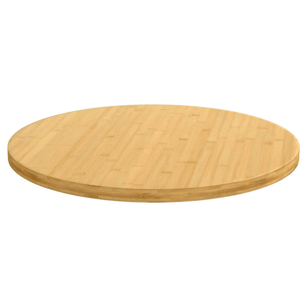 vidaXL Plateau de table Ø80x2,5 cm Bambou