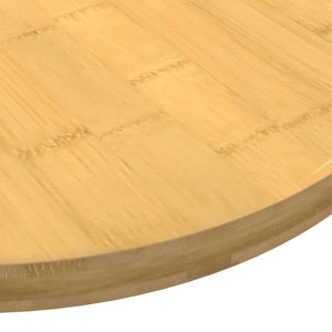 vidaXL Plateau de table Ø80x2,5 cm Bambou