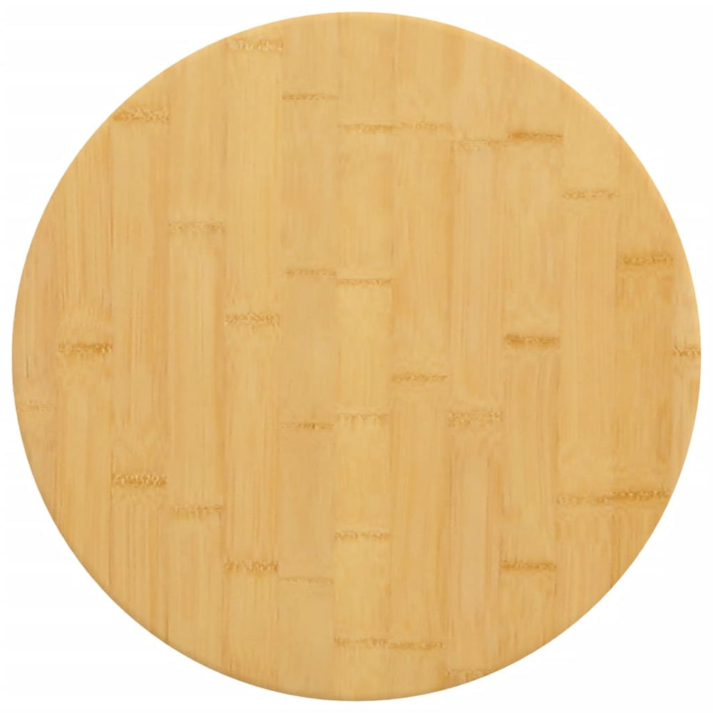 vidaXL Plateau de table Ø50x4 cm Bambou