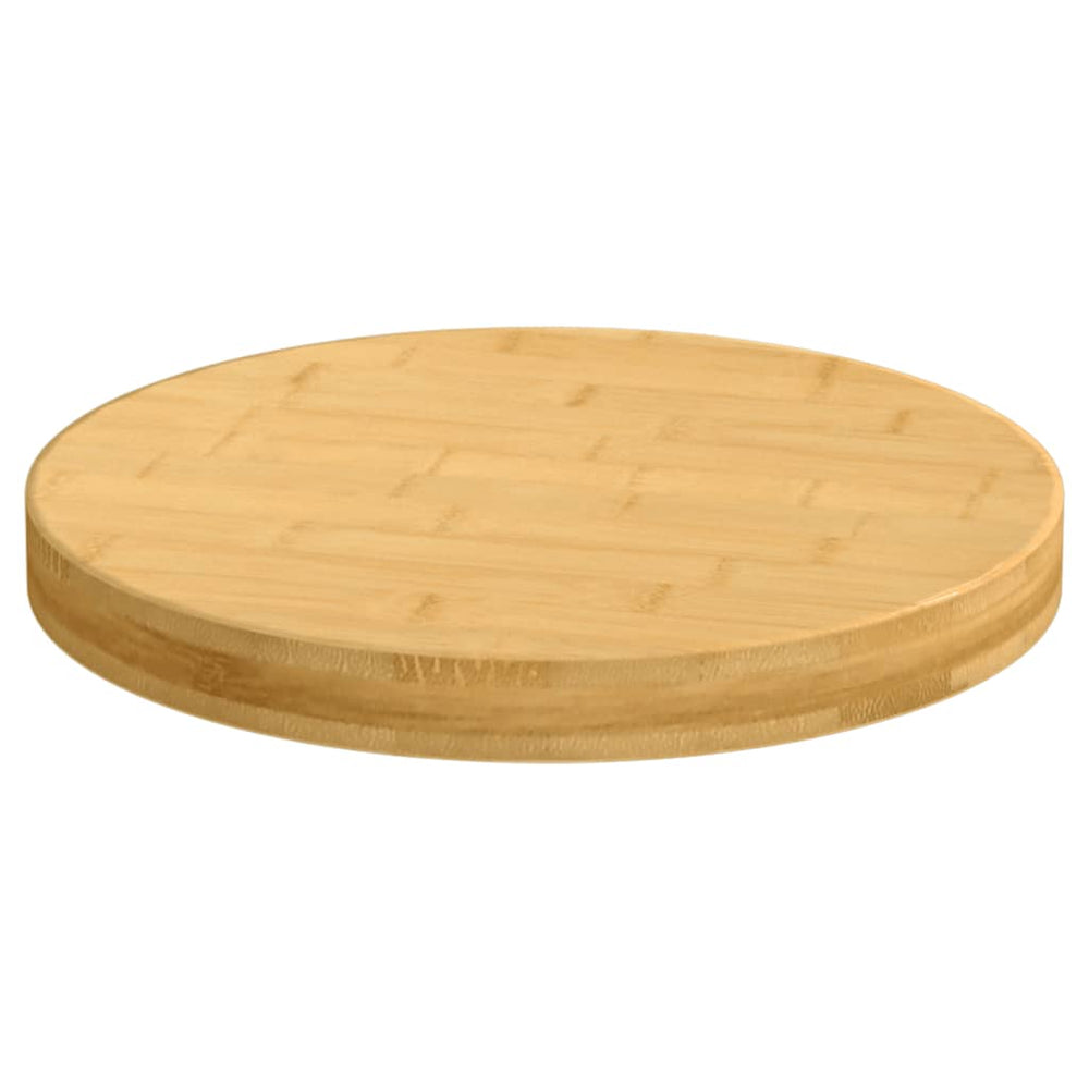 vidaXL Plateau de table Ø50x4 cm Bambou