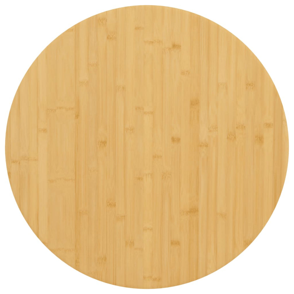 vidaXL Plateau de table Ø60x4 cm Bambou