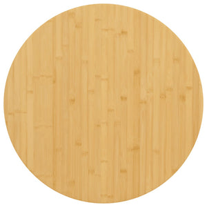 vidaXL Plateau de table Ø60x4 cm Bambou