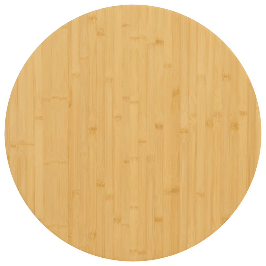 vidaXL Plateau de table Ø60x4 cm Bambou