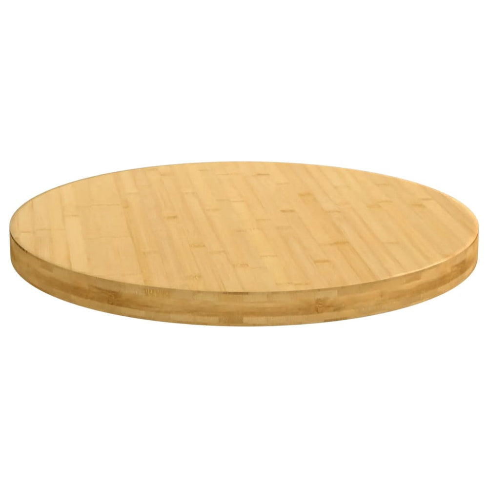vidaXL Plateau de table Ø60x4 cm Bambou