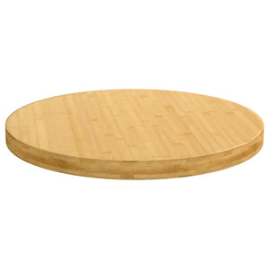 vidaXL Plateau de table Ø60x4 cm Bambou