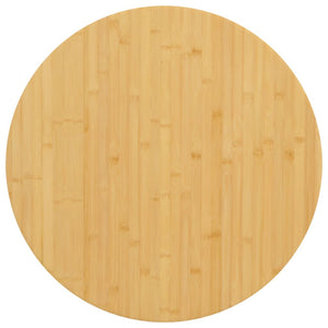 vidaXL Plateau de table Ø70x4 cm Bambou