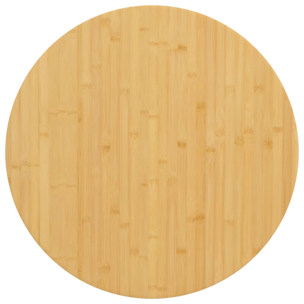 vidaXL Plateau de table Ø70x4 cm Bambou