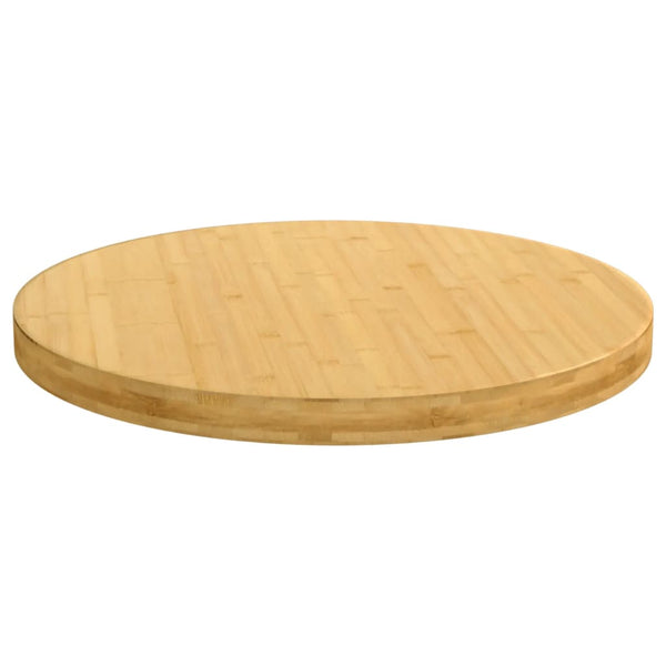 vidaXL Plateau de table Ø70x4 cm Bambou