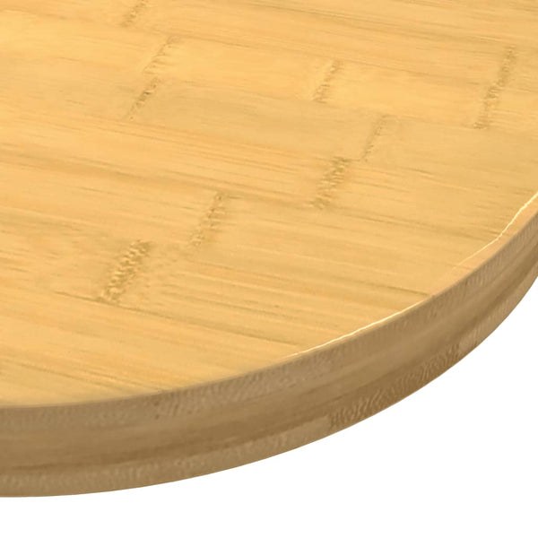 vidaXL Plateau de table Ø70x4 cm Bambou