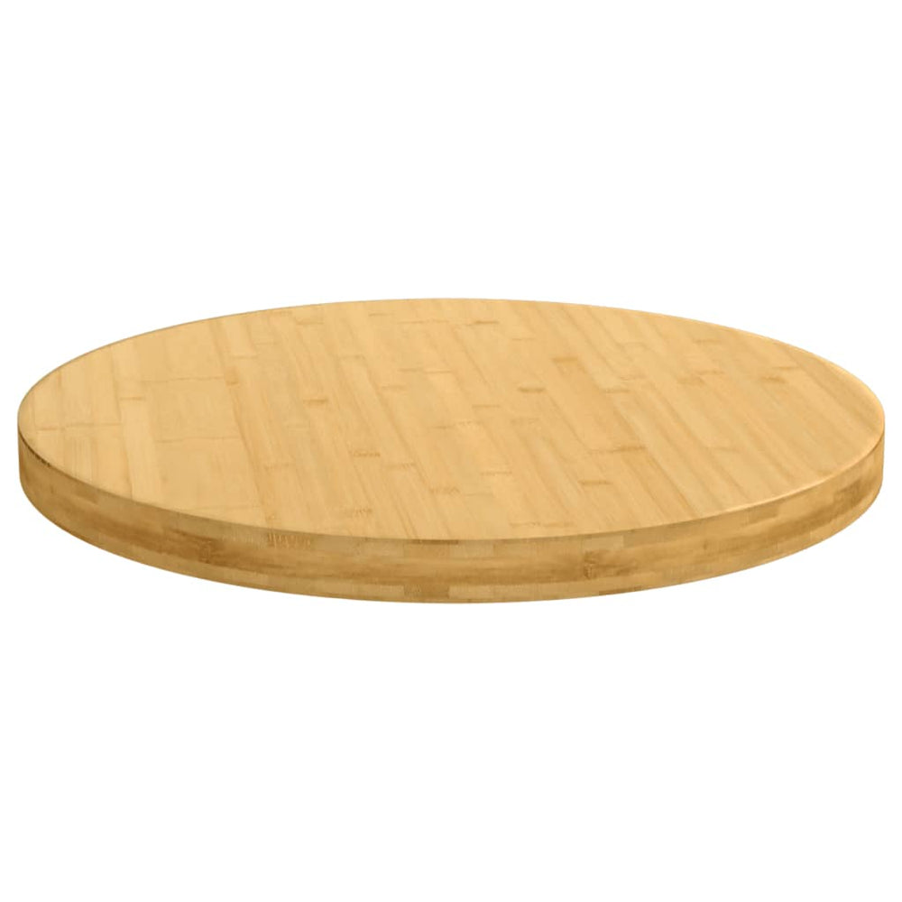vidaXL Plateau de table Ø80x4 cm bambou