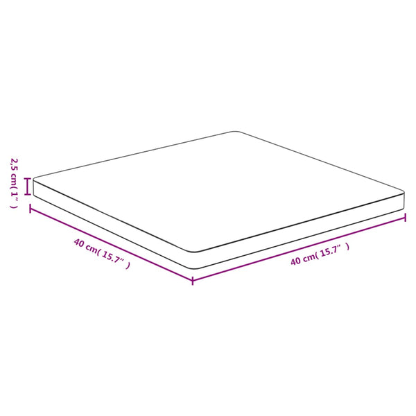 Bambus Tischplatte 40x40 cm