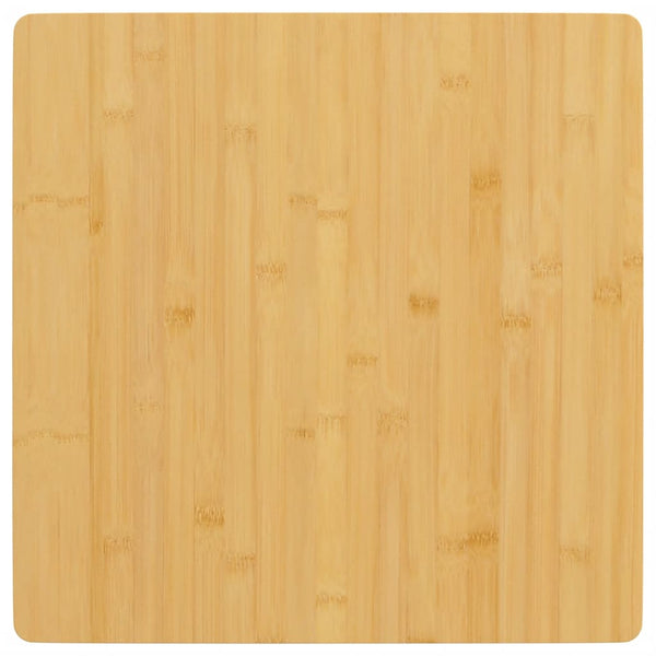 vidaXL Plateau de table 50x50x2,5 cm bambou