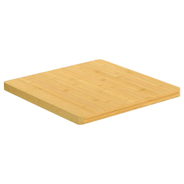 vidaXL Plateau de table 50x50x2,5 cm bambou