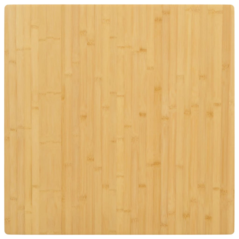 vidaXL Plateau de table 80x80x2,5 cm bambou