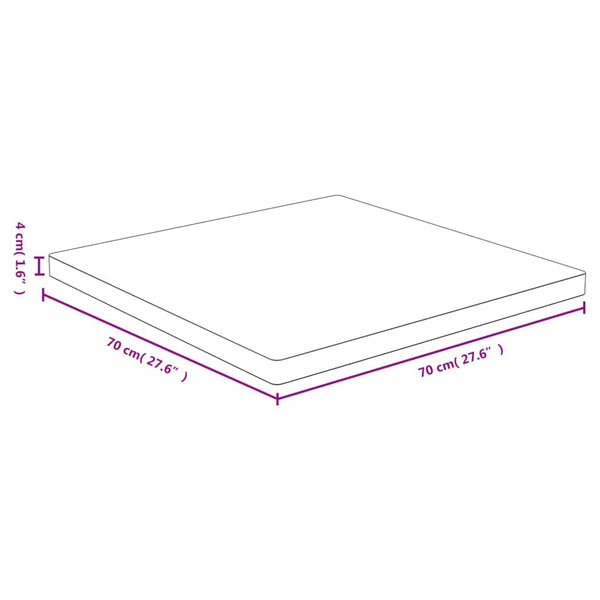 Bambus Tischplatte 70x70 cm