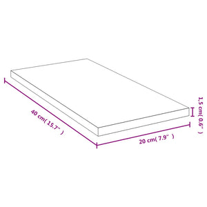 Bambus Wandregal 40x20 cm