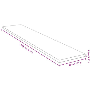 Bambus Wandregal 100 cm