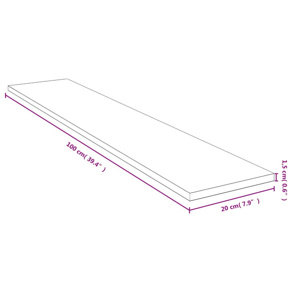 Bambus Wandregal 100 cm