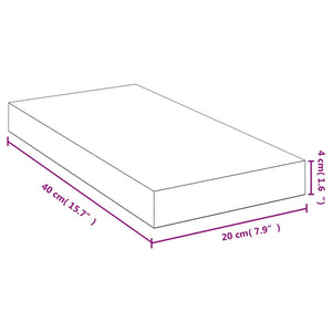 Bambus Wandregal 40x20 cm