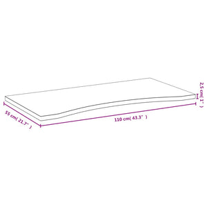 Bambus Schreibtischplatte 110x55 cm