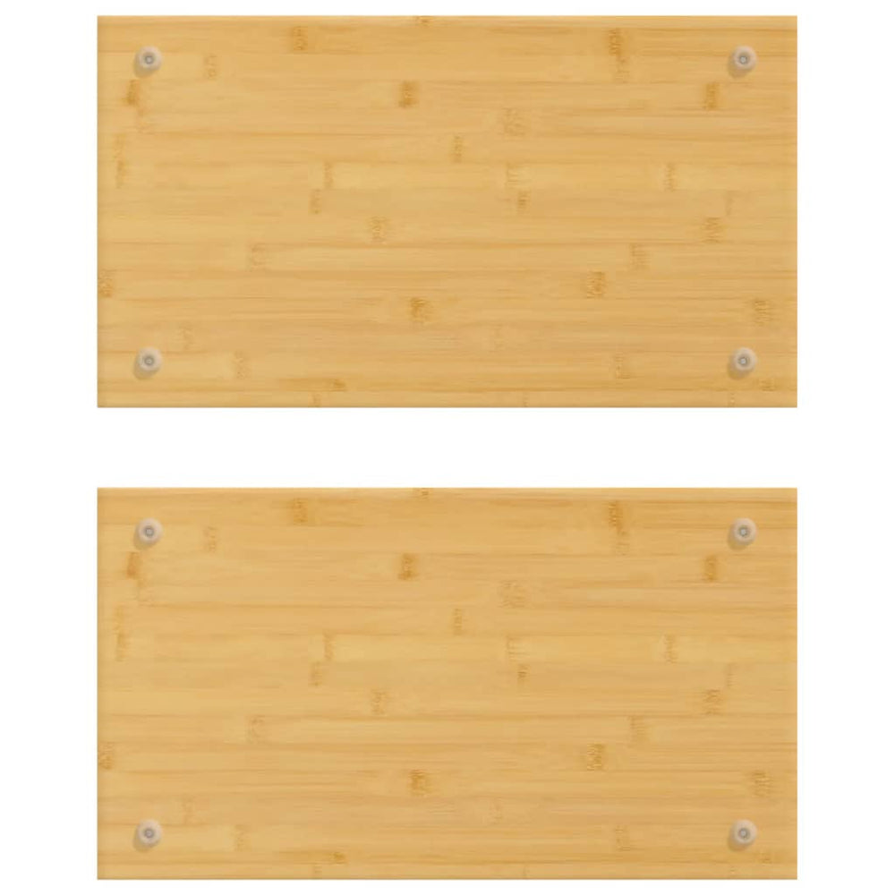 vidaXL Couvercles de plaque de cuisson 2 pcs 50x28x1,5 cm Bambou