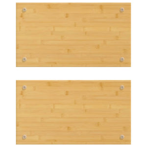 Bambus Herdabdeckplatten 2er Set