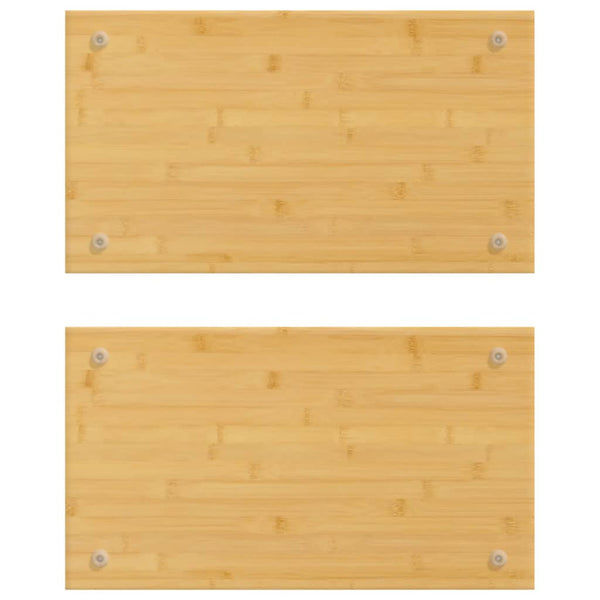 Bambus Herdabdeckplatten 2er Set