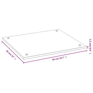 Bambus Herdabdeckplatte 50x56 cm