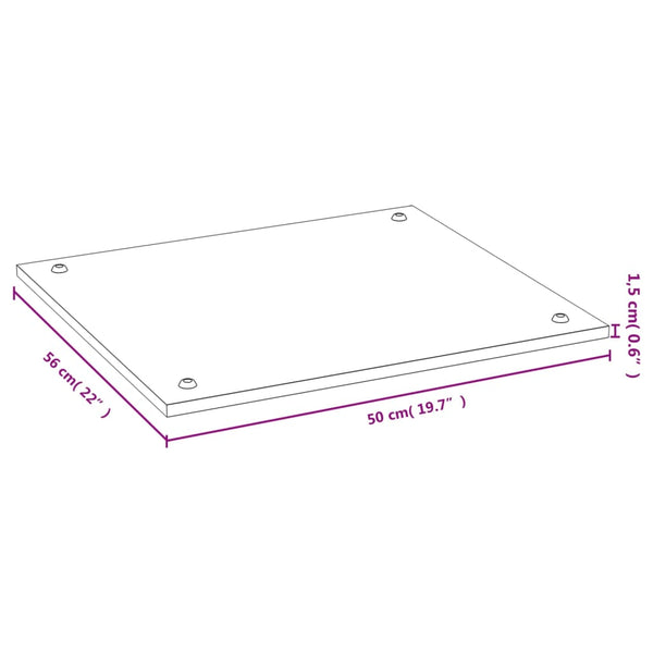 Bambus Herdabdeckplatte 50x56 cm
